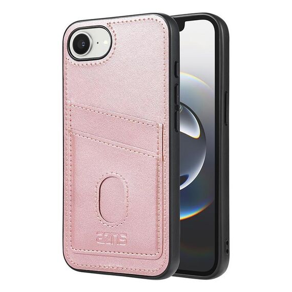 Per iPhone 16e AZNS K1 Series Card Slot Business Phone Case (Rosa)