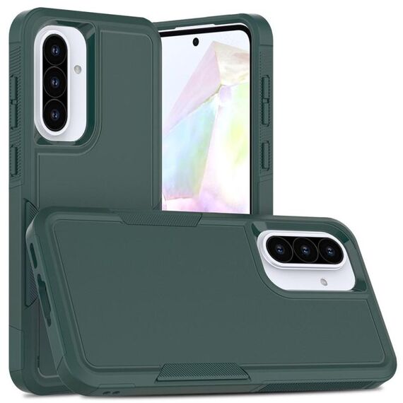 Per Samsung Galaxy A36 5G 2 in 1 PC + TPU Custodia per telefono (verde scuro)