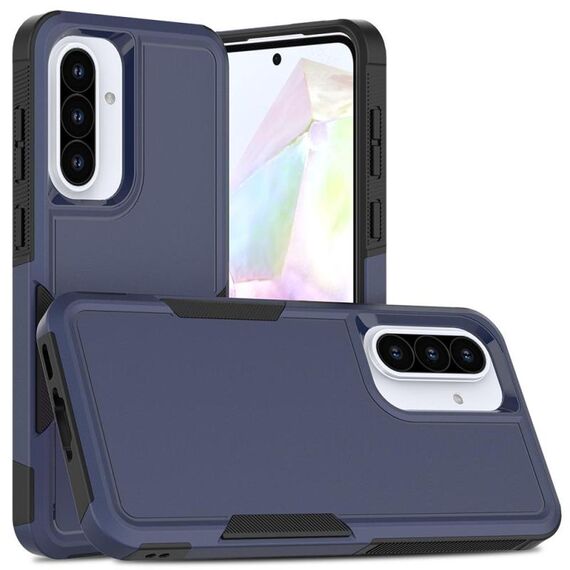 Per Samsung Galaxy A56 5G 2 in 1 PC + TPU Custodia per telefono (blu scuro)
