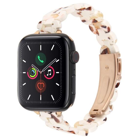 Per Apple Watch 46mm / 49mm / 45mm / 44mm Cinturino ovale in resina (Nougat)