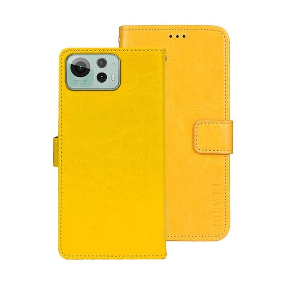 Per Asus Zenfone 12 Ultra idewei Crazy Horse Texture Custodia in pelle per telefono (giallo)