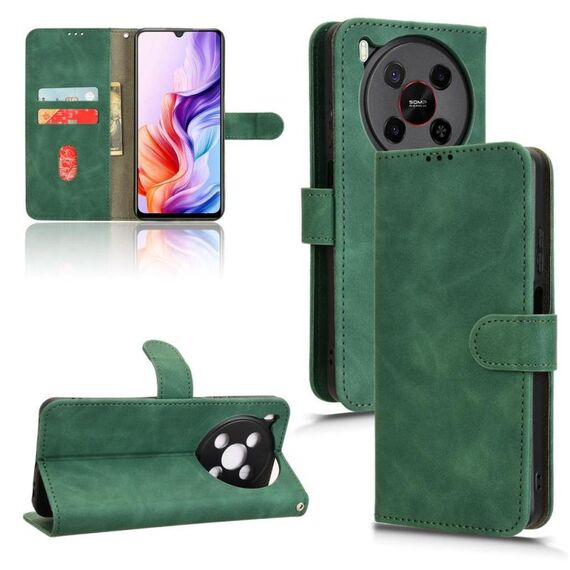 Per ZTE Blade V70 Max Custodia in pelle magnetica con chiusura magnetica (verde)