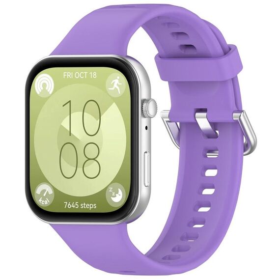 Per Huawei Watch Fit3 Kalebol Cinturino in silicone morbido (lilla)