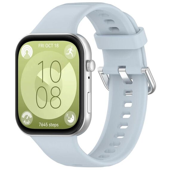 Per Huawei Watch Fit3 Kalebol Cinturino in silicone morbido (azzurro chiaro)