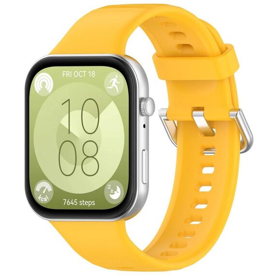 Per Huawei Watch Fit3 Kalebol Cinturino in silicone morbido (giallo)