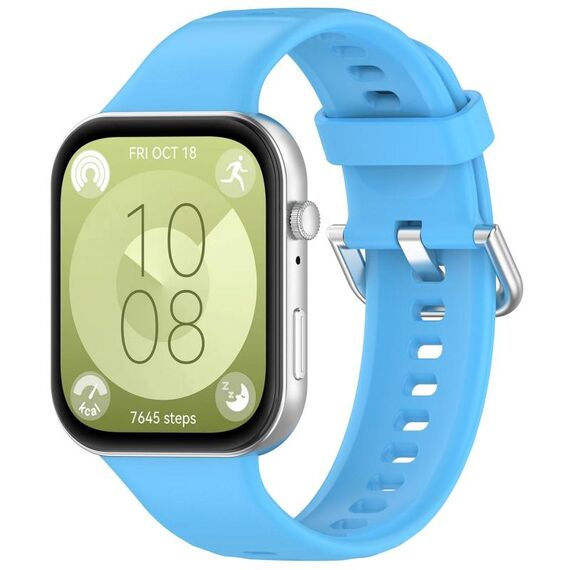 Per Huawei Watch Fit3 Kalebol Cinturino in silicone morbido (azzurro cielo)