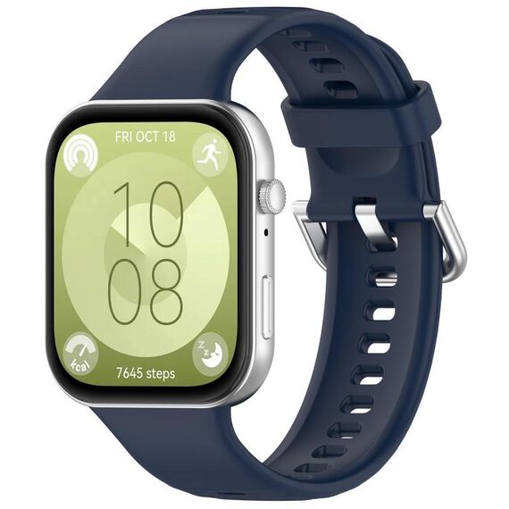 Per Huawei Watch Fit3 Kalebol Cinturino in silicone morbido (blu notte)