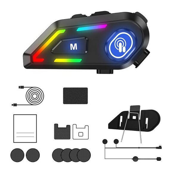 C5 IPX7 Impermeabile Casco da Ciclismo per Esterni con Riduzione del Rumore Auricolare Bluetooth, Specifiche: Microfono Rigido