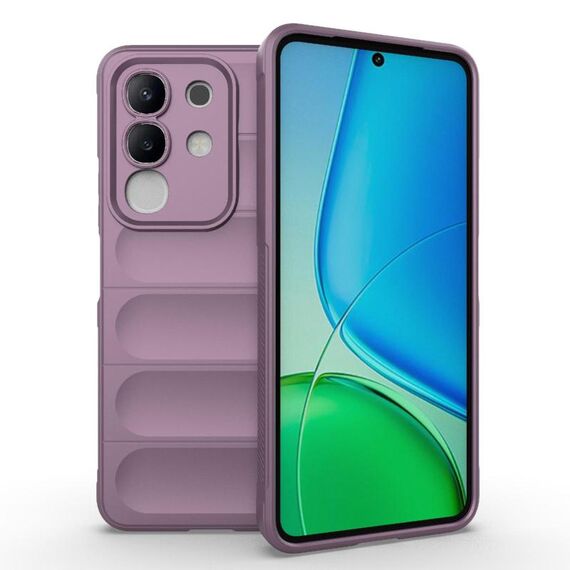 Per vivo Y29 4G Global / T4x 5G Magic Shield TPU + Custodia in flanella per telefono (viola)