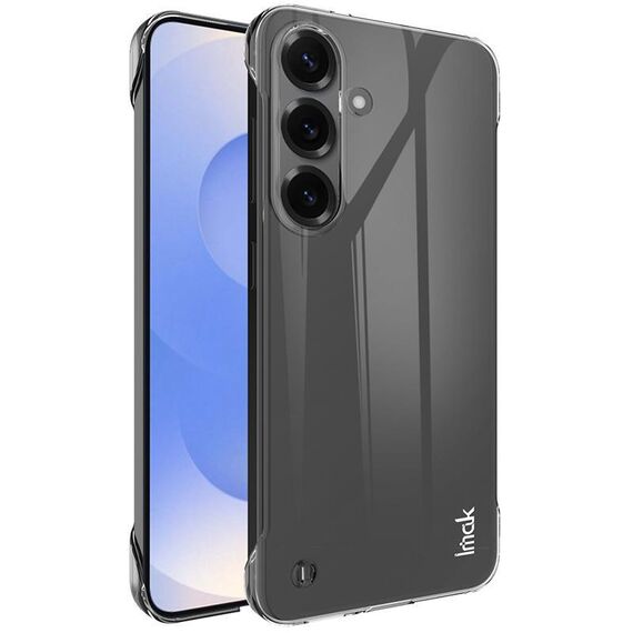 Per Samsung Galaxy S25+ 5G IMAK Custodia per telefono in cristallo trasparente con protezione a quattro angoli, versione senza bordi (trasparente)