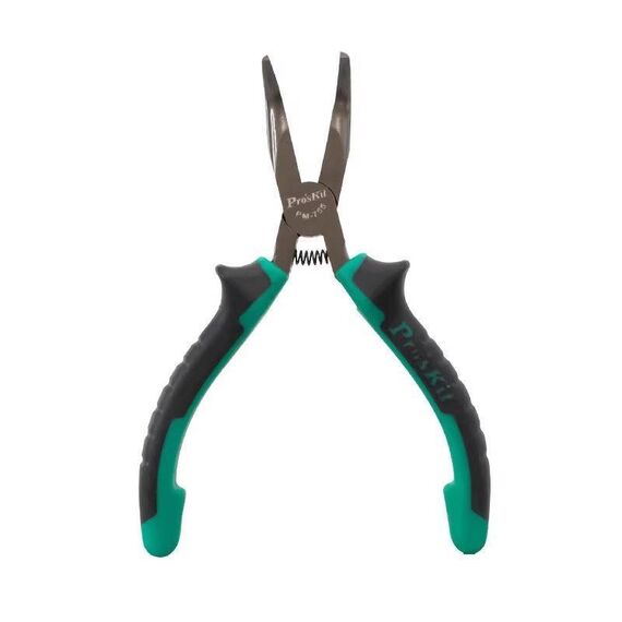 ProsKit PM-755 Pinza a becchi piegati da 5 pollici Pinza da taglio a punta curva piccola Tagliafili