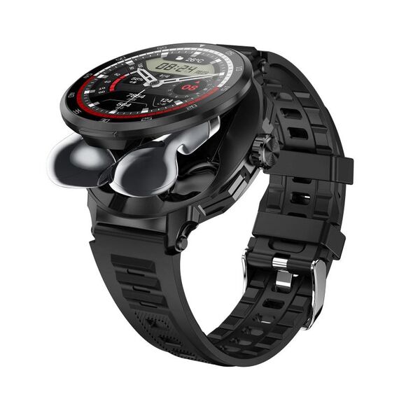 D11 1.46 pollici 2 in 1 Bluetooth Auricolare Smart Watch, Supporto Chiamata Bluetooth / NFC / Frequenza Cardiaca (Nero)