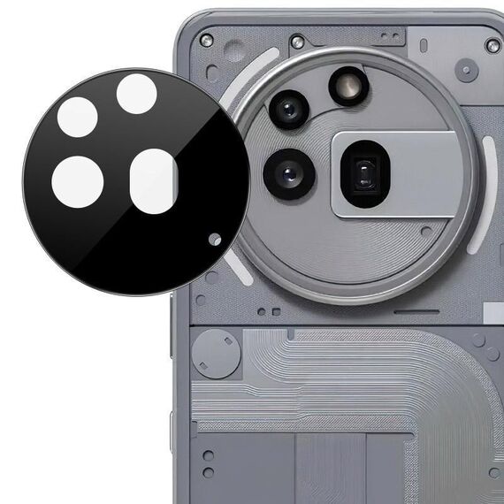 Per Nothing Phone 3a Pro 5G IMAK Pellicola in vetro per obiettivo fotocamera posteriore Versione nera