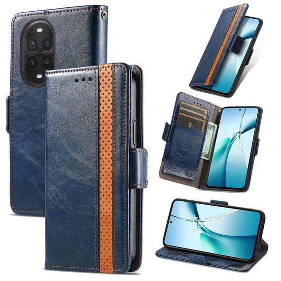 Per Huawei nova 13 Pro CaseNeo Splicing Dual Magnetic Buckle Custodia in pelle per telefono (blu)