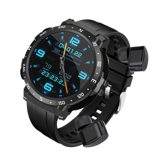 Q10 Cuffie Bluetooth Dual-mode Smart Watch, 1,52 pollici, Supporto Chiamata Bluetooth / Frequenza Cardiaca (Nero)