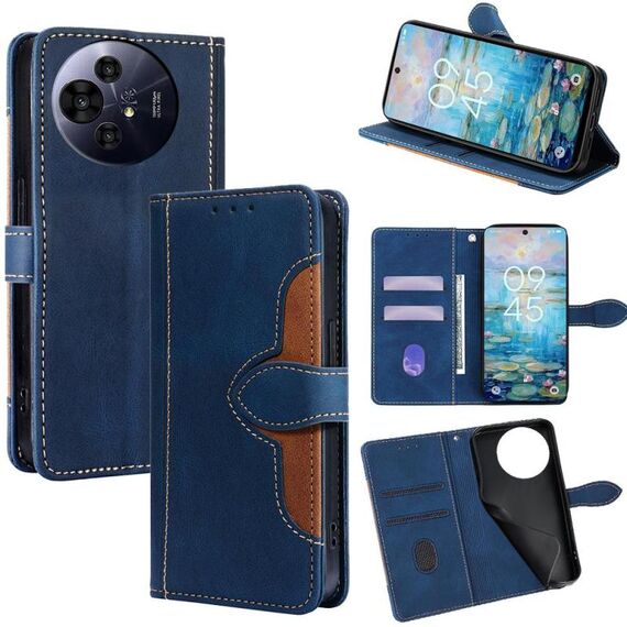 Per TCL 50 NxtPaper 5G Custodia in pelle con fibbia magnetica Skin Feel (blu)