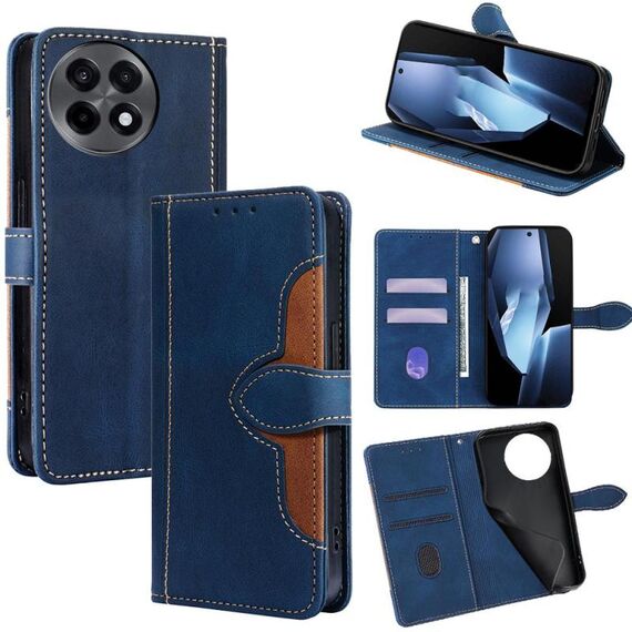 Per OnePlus Ace 5 / 5 Pro Custodia in pelle con fibbia magnetica Skin Feel (blu)