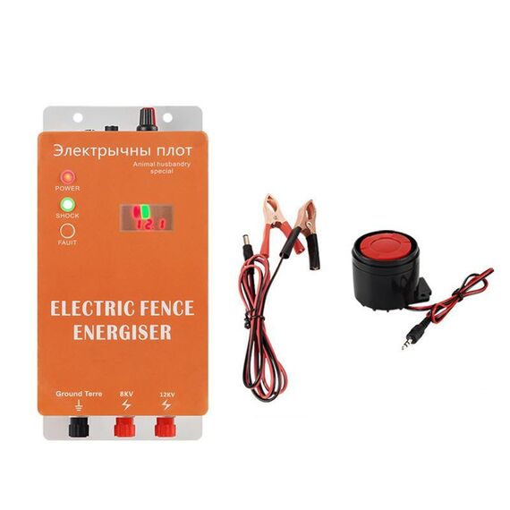 10 km di allarme UK Plug 12 V recinzione elettrica per bestiame ad alta tensione impulso fattoria elettrica pollame attrezzature