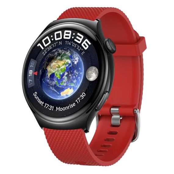 Per Huawei Watch GT3 SE 22mm cinturino in silicone testurizzato con diamanti (grigio scuro)