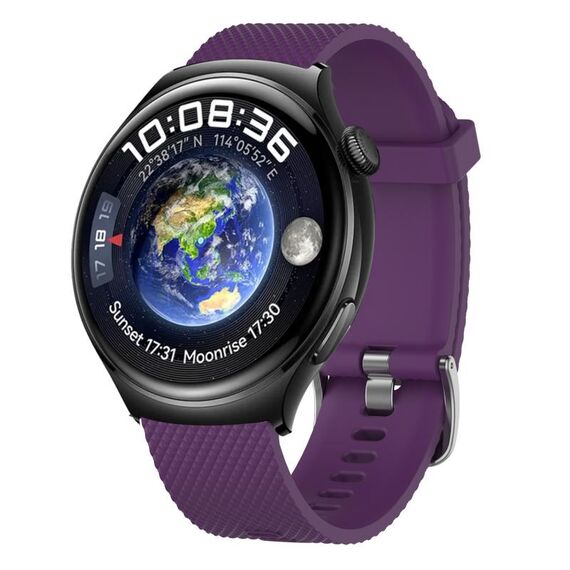 Per Huawei Watch GT3 Pro 46mm 22mm Cinturino in silicone testurizzato con diamanti (marrone)