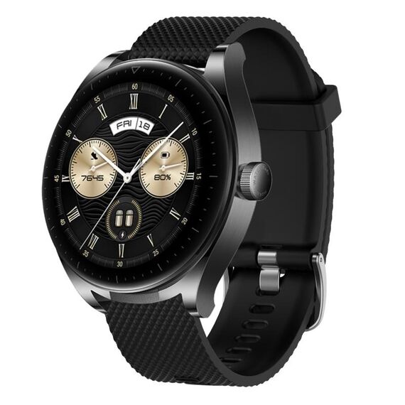 Per Huawei Watch GT3 46mm 22mm Cinturino in silicone testurizzato con diamanti (rosso)