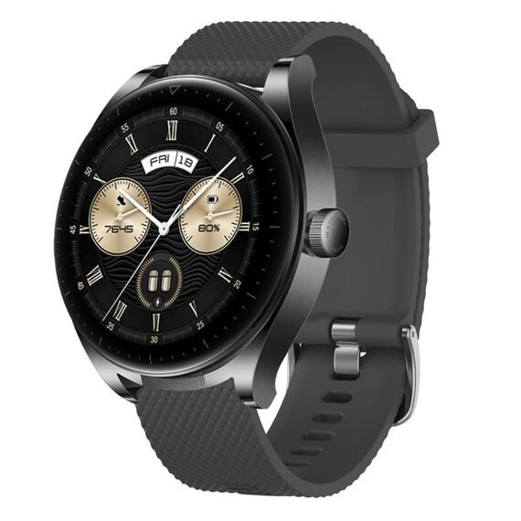 Per Huawei Watch GT3 46mm 22mm Cinturino in silicone testurizzato con diamanti (verde acqua)