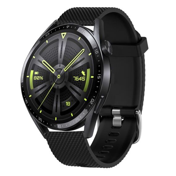 Per Huawei Watch 3 Pro 22mm Cinturino in silicone testurizzato con diamanti (rosso)