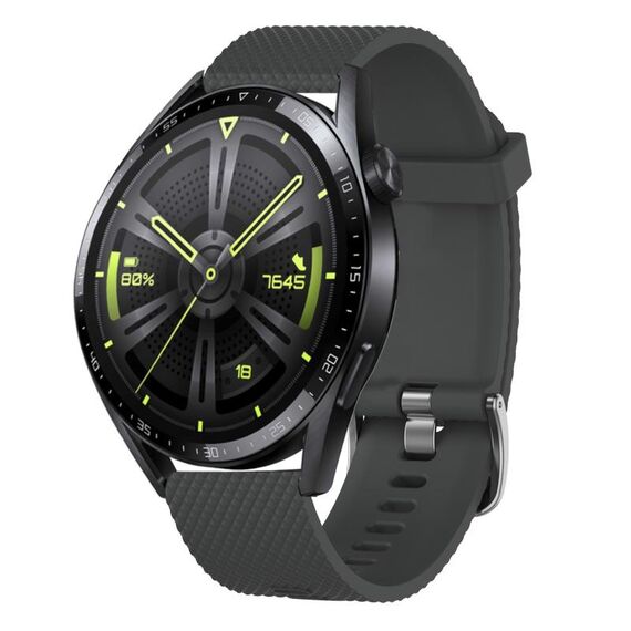 Per Huawei Watch 3 Pro 22mm Cinturino in silicone testurizzato con diamanti (verde acqua)