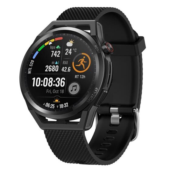 Per Huawei Watch GT2 Pro 22mm Cinturino in silicone testurizzato con diamanti (rosso)