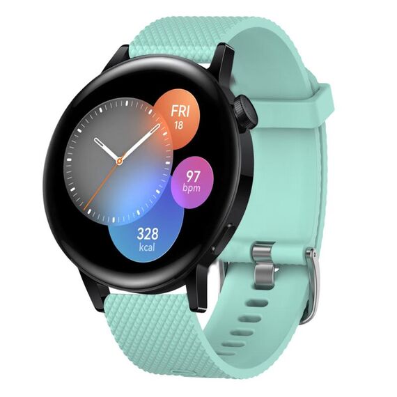 For Honor Watch GS 3i 22mm Cinturino in silicone testurizzato con diamanti (azzurro cielo)
