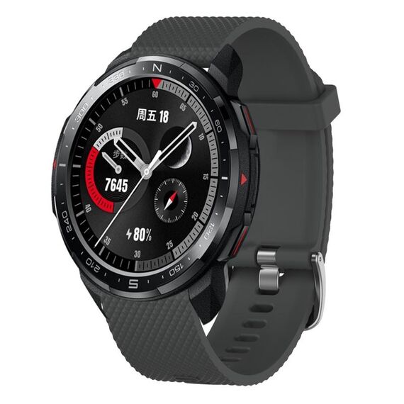 Per Huawei Watch GT2 46mm 22mm Cinturino in silicone testurizzato con diamanti (verde acqua)