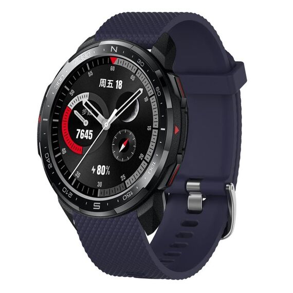 Per Huawei Watch GT2 46mm 22mm Cinturino in silicone testurizzato con diamanti (viola)