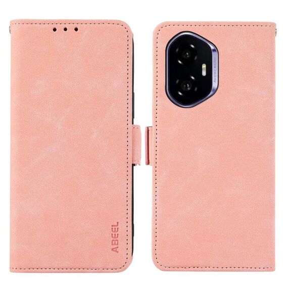 Per Honor 400 ABEEL Custodia per telefono in pelle magnetica RFID smerigliata (rosa)
