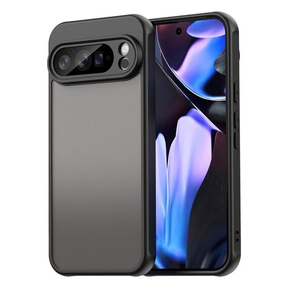Per Google Pixel 10 Pro XL Fan Dun Series TPU Hybrid PC Frosted Phone Case (Nero)