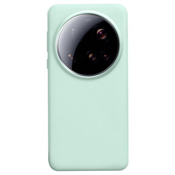 Per Xiaomi 15 Ultra Liquid Silicone Custodia antiurto per telefono (verde menta)