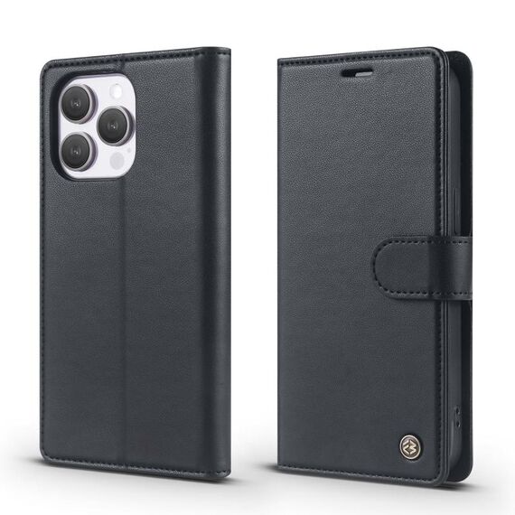 Per iPhone 12 / 12 Pro Forwenw F6 Series Custodia in pelle RFID per telefono (nero)