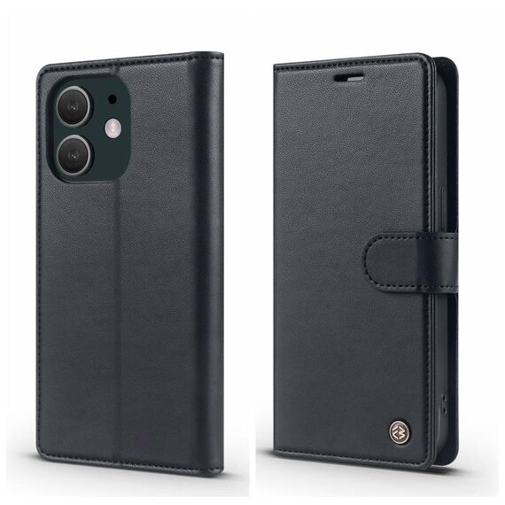 Per iPhone 12 mini Custodia per telefono in pelle RFID Forwenw F6 Series (nera)