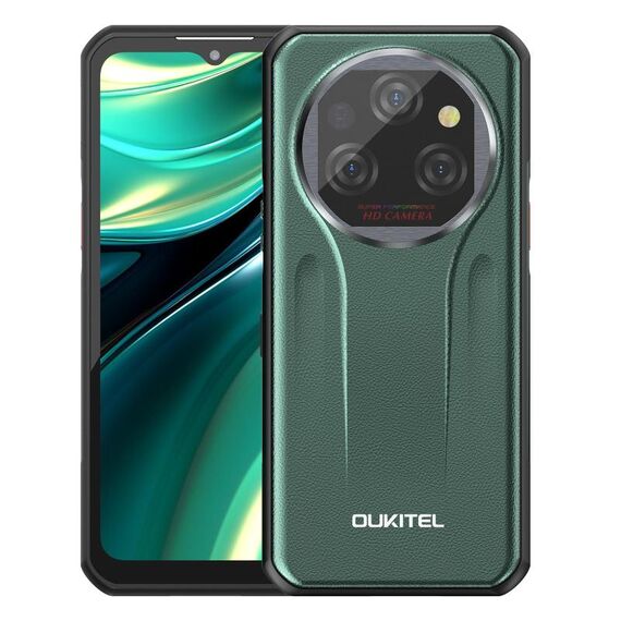 [Magazzino HK] Oukitel WP39 Pro 5G Rugged Phone, 12 GB + 512 GB, visione notturna, identificazione delle impronte digitali, 6,6 pollici Android 14 MediaTek Dimensity 6300 Octa Core, NFC, OTG, rete: 5G (verde)