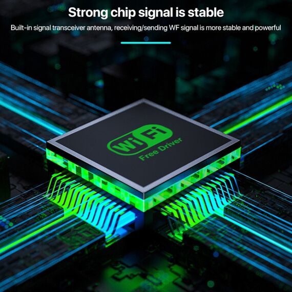 Scheda di rete wireless 5G 1300Mbps Dual Band USB WiFi Receiver senza driver PC9714 6922315884851