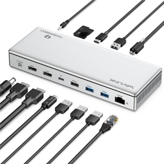 WAVLINK UTD45 96W Carica 8K / 4K Display Thunderbolt 4 Docking Station Hub 13 in 1 (spina AU)