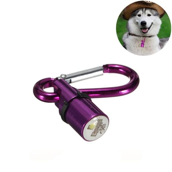 LED in alluminio LED lampeggiante Sicurezza Night Light Blinker Pendente per animali domestici per cane / gatto, consegna di colori casuali