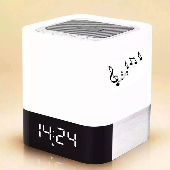 MUSKY DY 28 LED Mini altoparlante Bluetooth con musica stereo 3D leggera, supporto sveglia / AUX, Per iPhone, Galaxy, Sony, Lenovo, HTC, Huawei, Google, LG, Xiaomi, altri smartphone