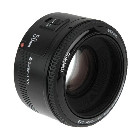Obiettivo a focale fissa standard YONGNUO 50mm F1.8 per fotocamera Canon