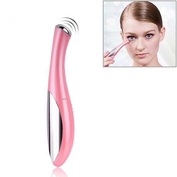 HYJ-825 Massaggiatore per la cura degli occhi Penna per la rimozione delle rughe degli occhi Vibrazione ionica Crema per gli occhi di bellezza Strumento cosmetico (rosa)
