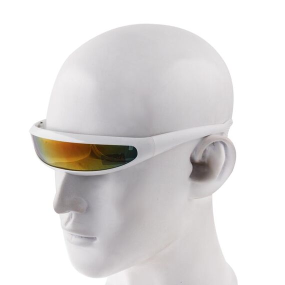 Occhiali da sole sportivi con protezione UV400 per sport all'aria aperta (bianchi)