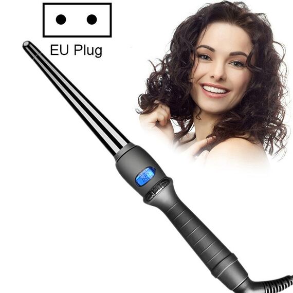Ferro arricciacapelli conico LCD Cono fiore pera smalto ceramico a tubo singolo, dimensioni: 25 mm UE