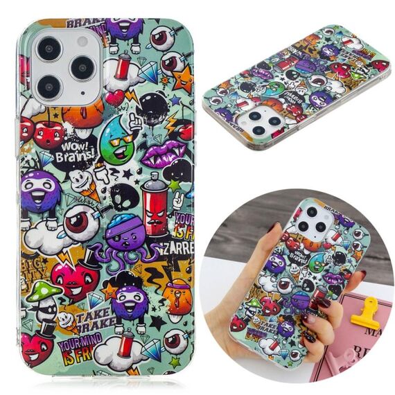 Per iPhone 12/12 Pro Custodia protettiva morbida in TPU luminoso (spazzatura)