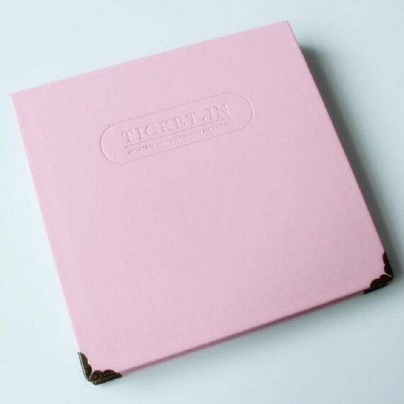 Bill Storage Book Biglietti concerti Biglietto film Biglietto treno Preferiti Album Book (rosa)