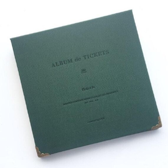 Bill Storage Book Biglietti concerti Biglietto film Biglietto treno Preferiti Album Book (Army Green)