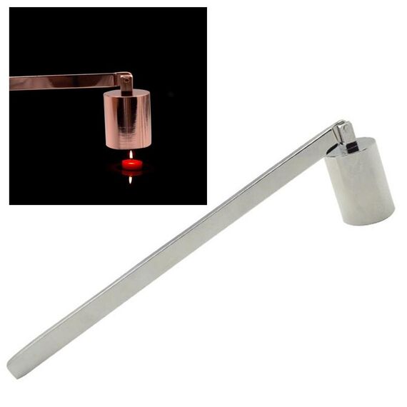 Candela Estintore Coperchio Candela Candela Cappuccio Candela Candela Profumo Candela Strumento, Colore: Argento